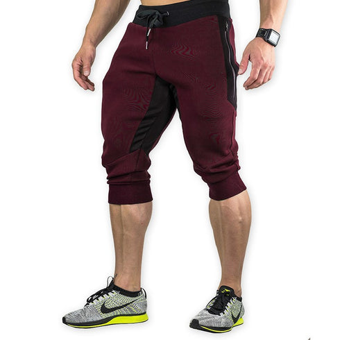 Men’s 3/4 Jogger Capri Cotton Running Shorts
