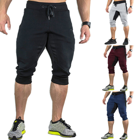 Men's 3/4 Jogger Capri Running Training Workout Shorts