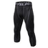 Men's 3/4 Running Compression Pants Athletic Leggings