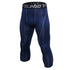 Men's 3/4 Running Compression Pants Athletic Leggings