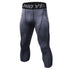 Men's 3/4 Running Compression Pants Athletic Leggings