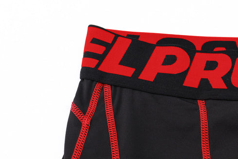 Men's 3/4 Running Compression Pants Athletic Leggings