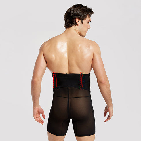 Men's Abdomen Control Hip Lift Boxer Brief Shapewear