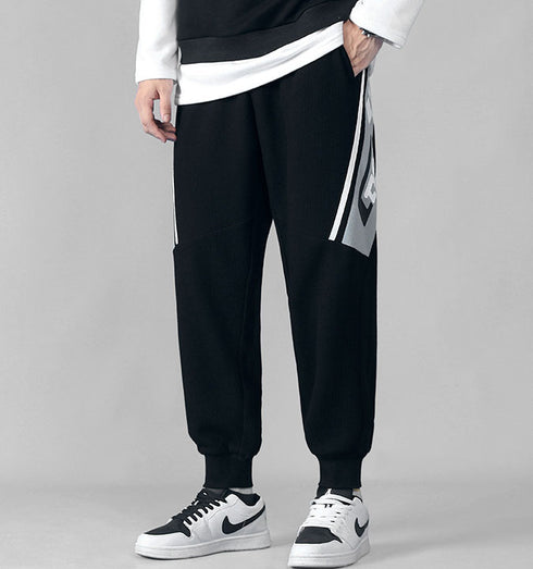 Men's Active Basic Elastic Waist Casual Jogging Trousers