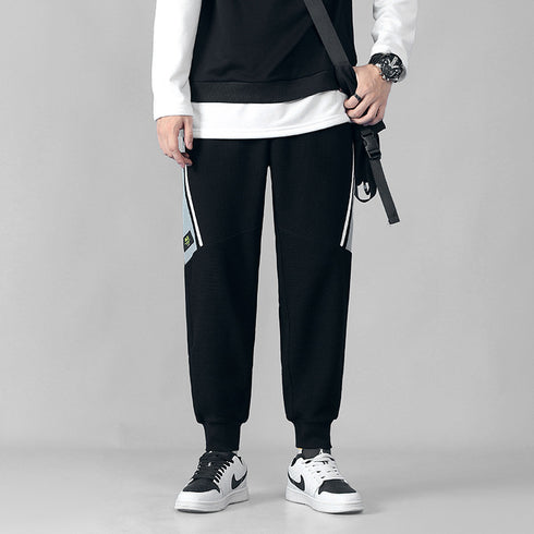 Men's Active Basic Elastic Waist Casual Jogging Trousers