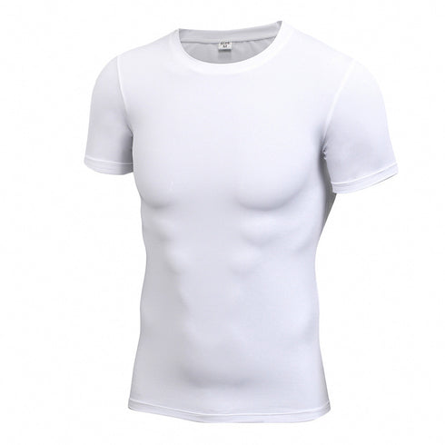 Men's Activewear Running Short Sleeve Skinny T-shirt