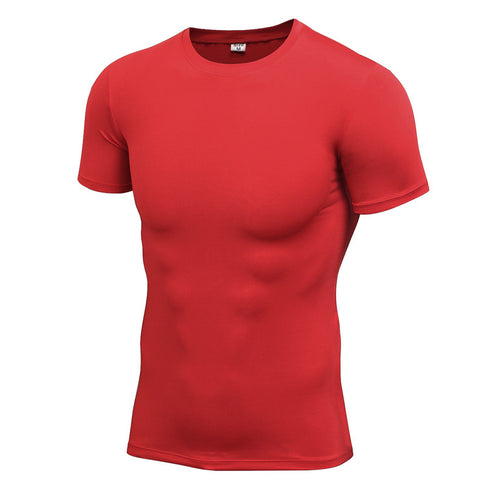 Men's Activewear Running Short Sleeve Skinny T-shirt