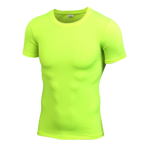 Men's Activewear Running Short Sleeve Skinny T-shirt