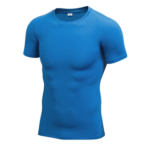 Men's Activewear Running Short Sleeve Skinny T-shirt