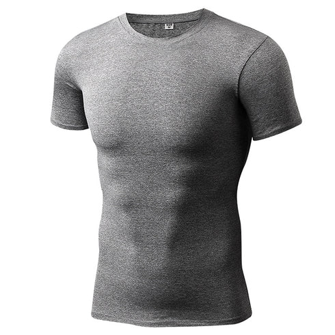 Men's Activewear Running Short Sleeve Skinny T-shirt