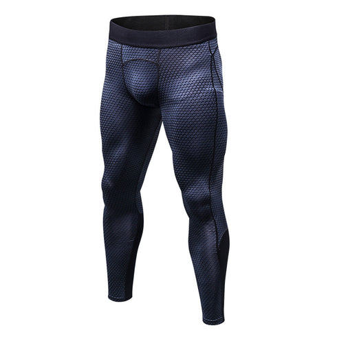 Men's Athletic Leggings 3D Printed Compression Pants
