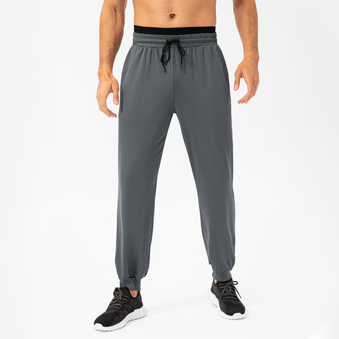 Men's Athletic Loose Stretchy Pants with Side and Back Pocket