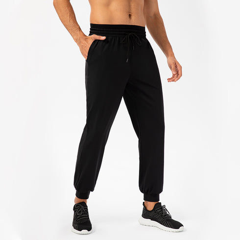Men's Athletic Loose Stretchy Pants with Side and Back Pocket