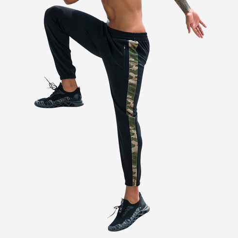 Men's Athletic Loose Stretchy Quick Dry Pants with Pocket