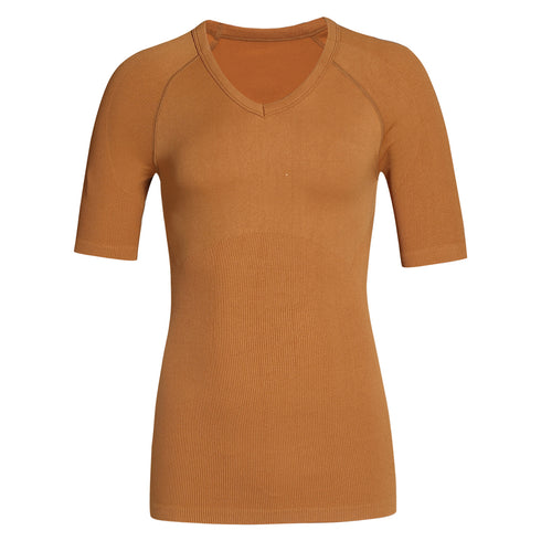 Men's Body Shaper Base Layer Athletic Seamless Workout Shirt