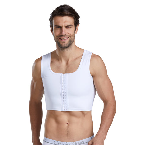 Men's Body Shaper Compression Chest Flat Bust Corset Vests