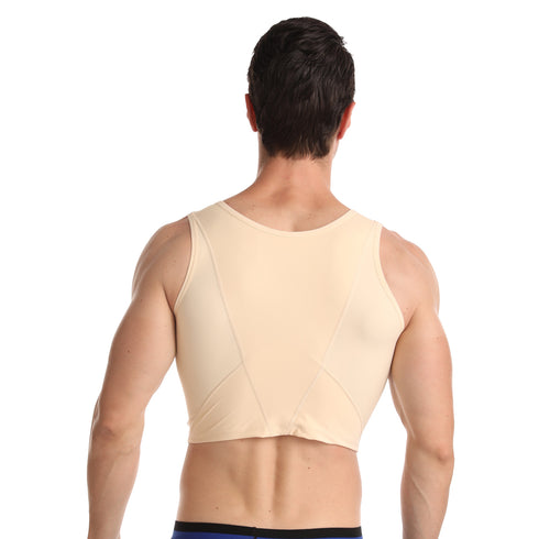 Men's Body Shaper Compression Chest Flat Bust Corset Vests