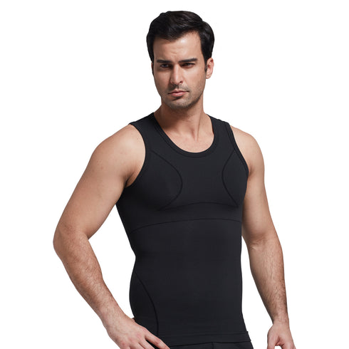Men's Tummy Control Breathable Seamless Shapewear Tank