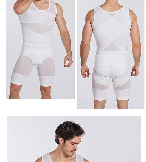 Men's Bodybuilding Abdomen Compression Tank Tops Undershirt