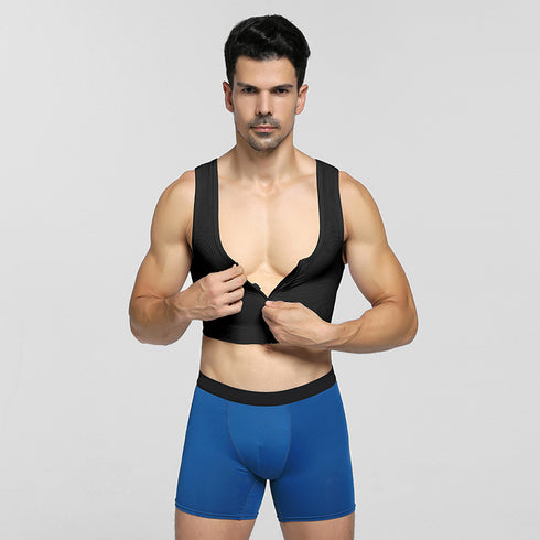 Men's Bodybuilding Shapewear Compression Chest Corset Tank