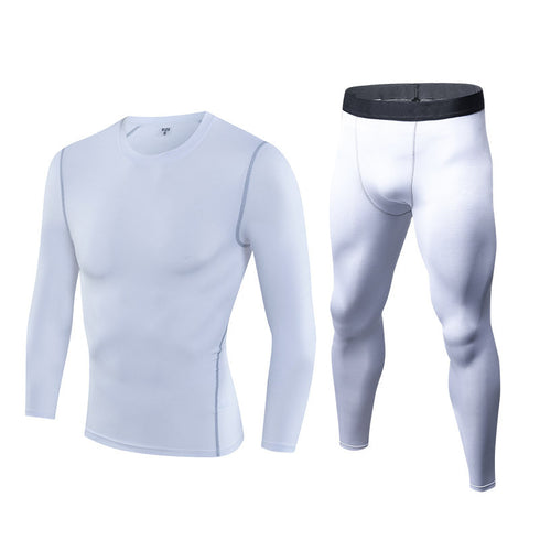Men's Bodybuilding Sport Shirt Two Piece Shapewear