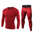 Men's Bodybuilding Sport Shirt Two Piece Shapewear