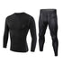 Men's Bodybuilding Sport Shirt Two Piece Shapewear