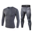 Men's Bodybuilding Sport Shirt Two Piece Shapewear