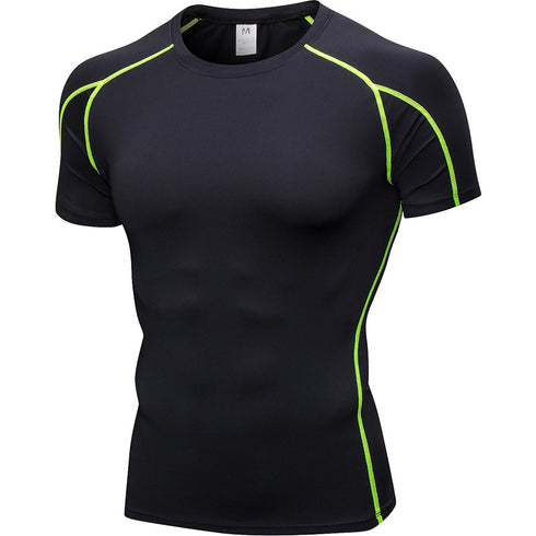 Men's Bodybuilding Sport Short Sleeve T-shirt Shapewear
