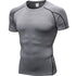 Men's Bodybuilding Sport Short Sleeve T-shirt Shapewear