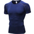 Men's Bodybuilding Sport Short Sleeve T-shirt Shapewear