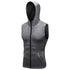 Men's Bodybuilding Zipper Sleeveless Hooded Undershirt Tank
