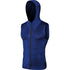 Men's Bodybuilding Zipper Sleeveless Hooded Undershirt Tank