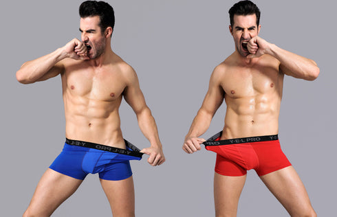 Men's Breathable Boxer Briefs Cool Breeze Shorts