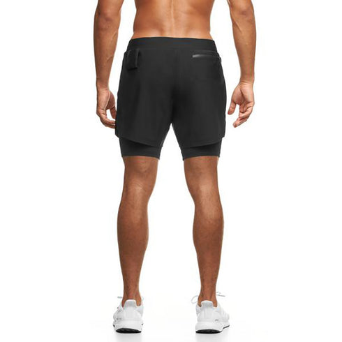 Men's Breathable Exercise Jogging Cycling Shorts with Lined