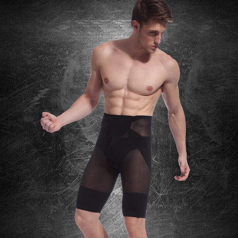 Men's Breathable Tummy Control Shorts Leg Body Shaper