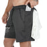 Men's Breathable Workout Mesh Shorts with Towel Loop