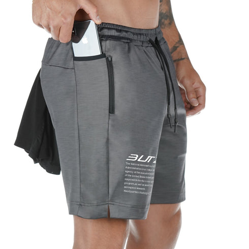 Men's Breathable Workout Mesh Shorts with Towel Loop