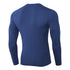 Men's Brushed Long Sleeve Stretchy Skinny Shirt Fitness Top
