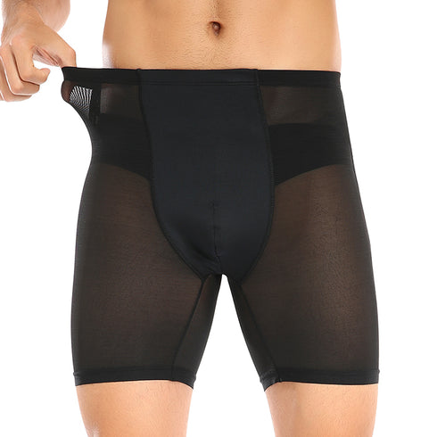 Men's Plus Size Butt Lifters Boxer Briefs Padded Shapewear