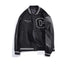 Men's Button Bomber Plus Size College Baseball Jackets