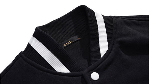 Men's Button Streetwear Plus Size Baseball Jackets