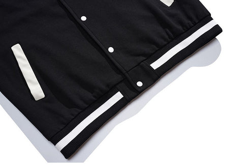 Men's Button Streetwear Plus Size Baseball Jackets