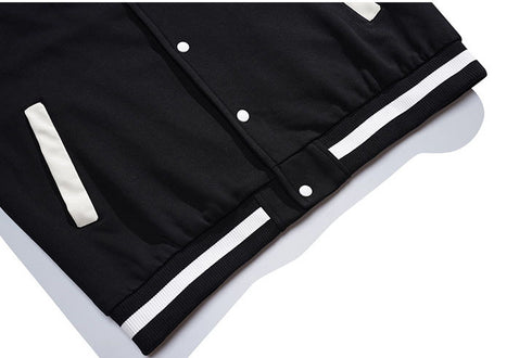 Men's Button Streetwear Warm Cotton Plus Size Baseball Jackets
