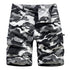 Men's Camouflage Cargo Shorts with Zip Pockets