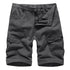 Men's Camouflage Cargo Shorts with Zip Pockets
