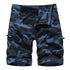 Men's Camouflage Cargo Shorts with Zip Pockets