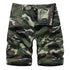 Men's Camouflage Cargo Shorts with Zip Pockets