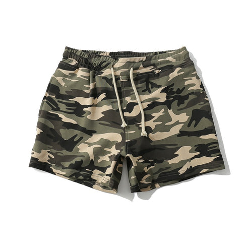 Men's Camouflage Jogger Athletic Workout Gym Shorts