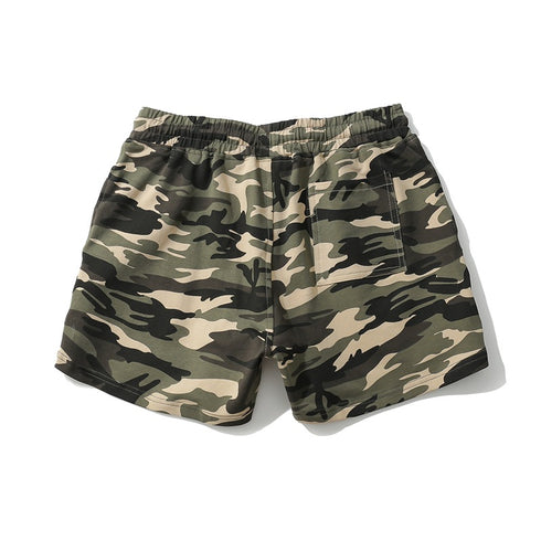 Men's Camouflage Jogger Athletic Workout Gym Shorts